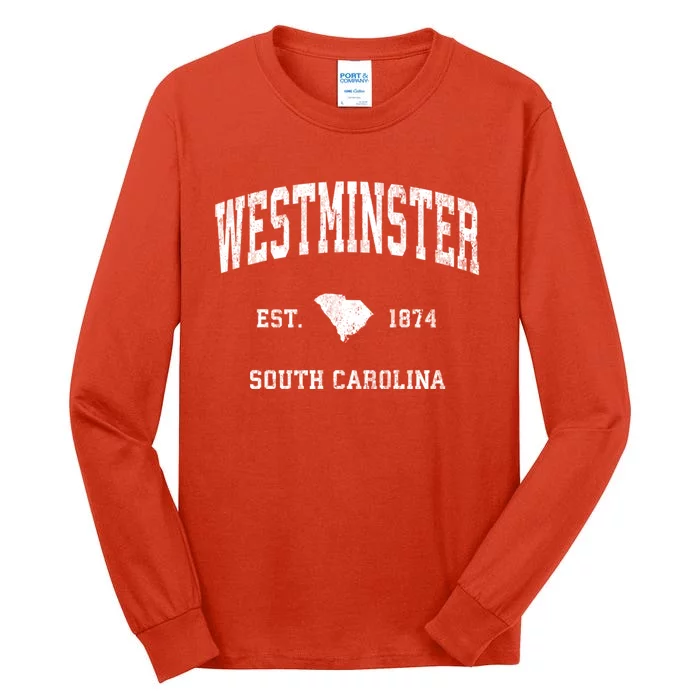 Westminster South Carolina Sc Vintage Athletic Tall Long Sleeve T-Shirt