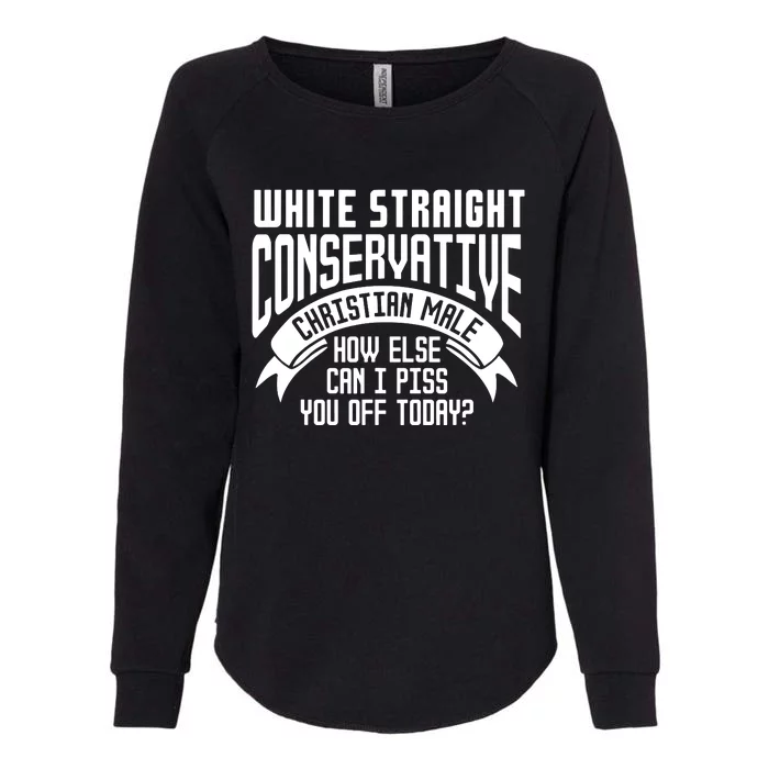 White Straight Conservative Christian Male Womens California Wash Sweatshirt