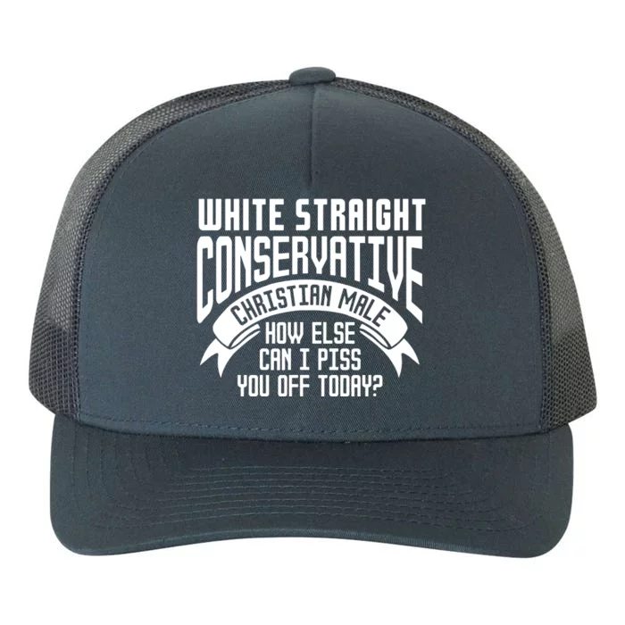 White Straight Conservative Christian Male Yupoong Adult 5-Panel Trucker Hat