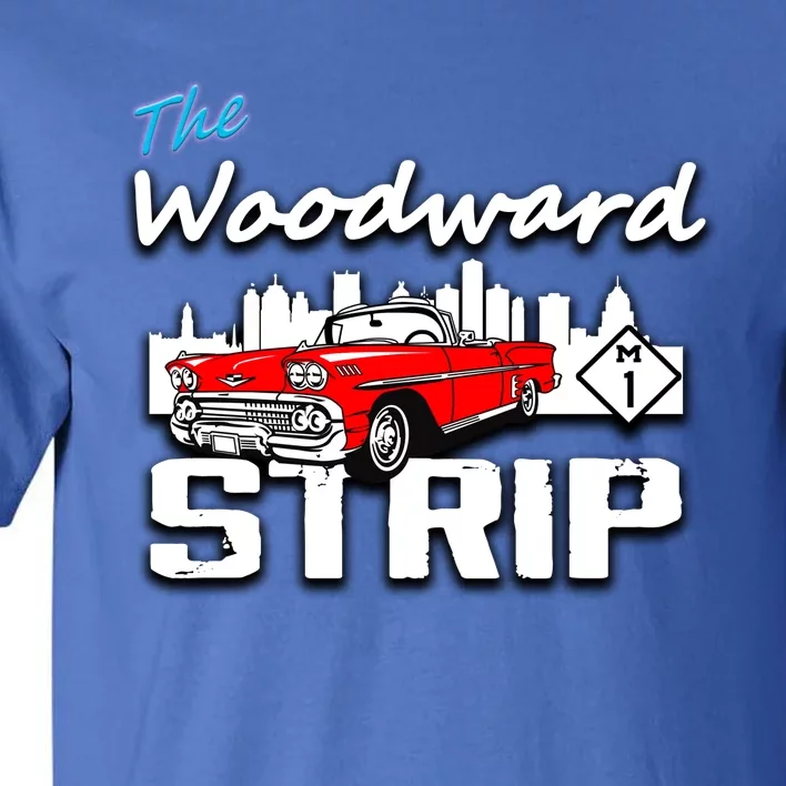 Woodward Strip Classic Car Tall T-Shirt