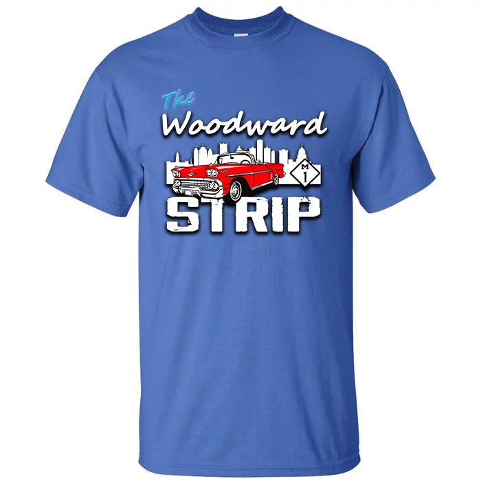 Woodward Strip Classic Car Tall T-Shirt