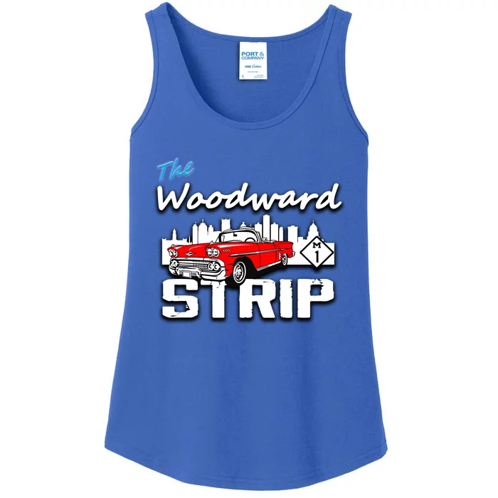 Woodward Strip Classic Car Ladies Essential Tank