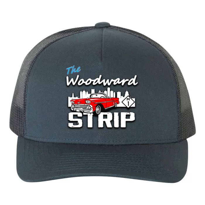 Woodward Strip Classic Car Yupoong Adult 5-Panel Trucker Hat