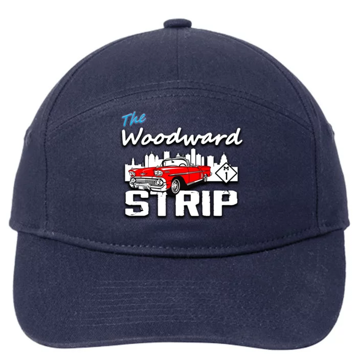 Woodward Strip Classic Car 7-Panel Snapback Hat