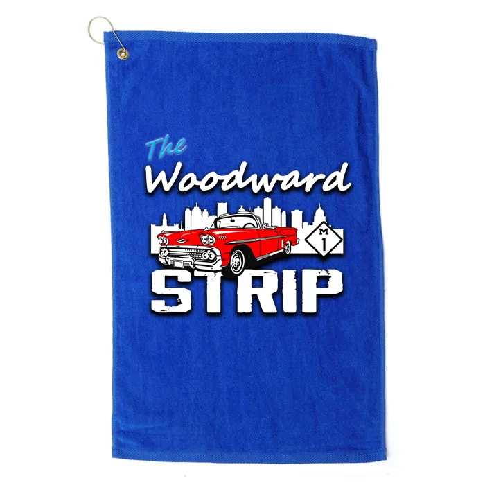 Woodward Strip Classic Car Platinum Collection Golf Towel