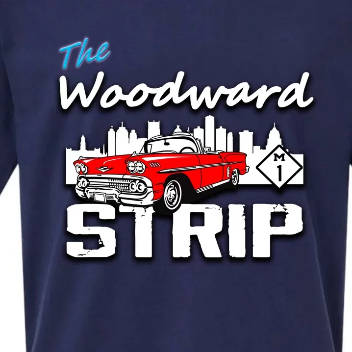 Woodward Strip Classic Car Sueded Cloud Jersey T-Shirt