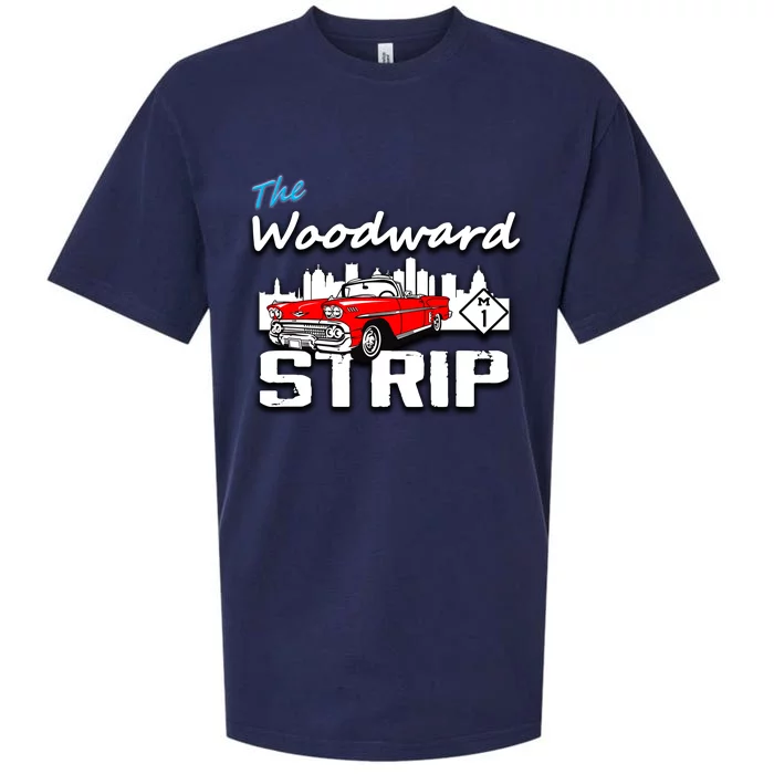 Woodward Strip Classic Car Sueded Cloud Jersey T-Shirt