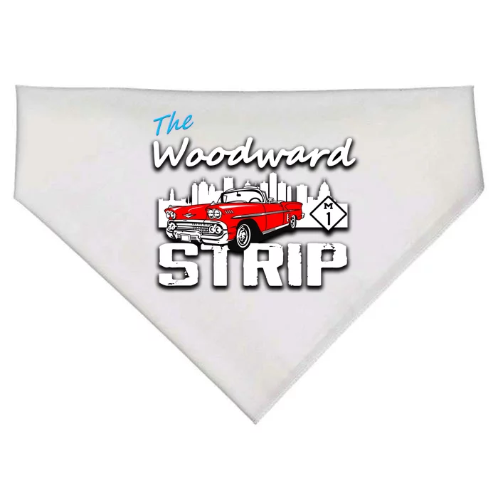 Woodward Strip Classic Car USA-Made Doggie Bandana