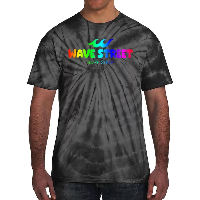 Wave Street Classic Rainbow Waves Beach Surf Shop Tie-Dye T-Shirt