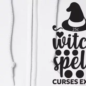 Witch Spells Curses Extra Full Zip Hoodie