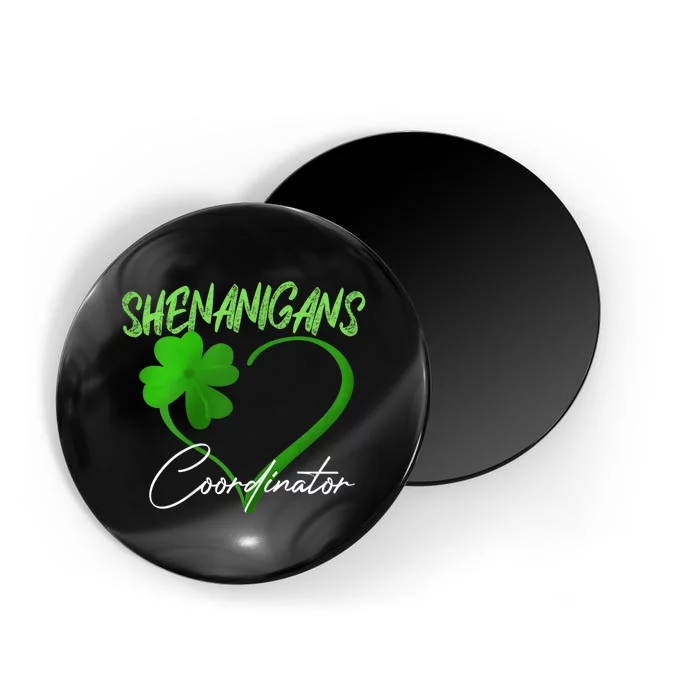 Wo Shenanigans Coordinator Green Heart Shamrock St Patricks Day Magnet