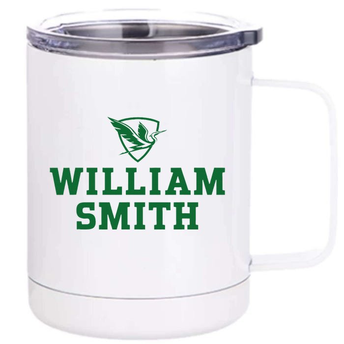 William Smith College Herons Shield Logo Hwsc Front & Back 12oz Stainless Steel Tumbler Cup