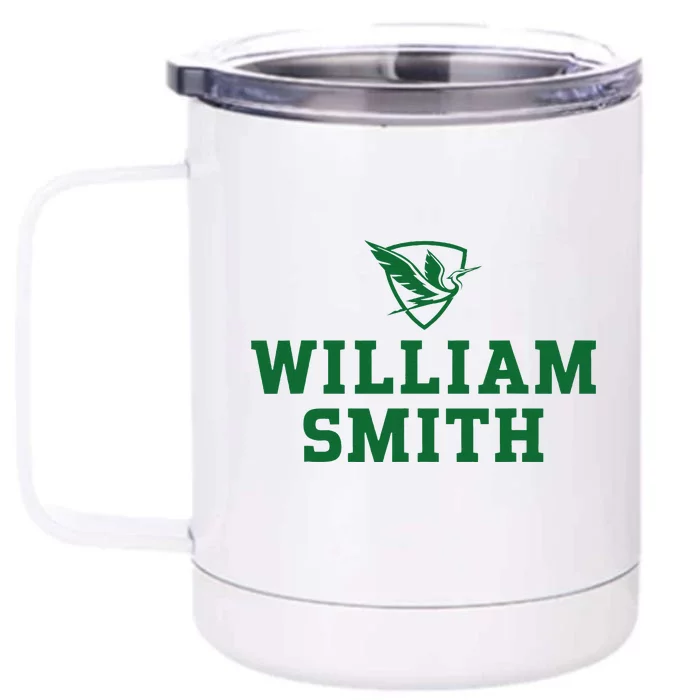 William Smith College Herons Shield Logo Hwsc Front & Back 12oz Stainless Steel Tumbler Cup