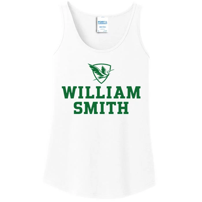 William Smith College Herons Shield Logo Hwsc Ladies Essential Tank