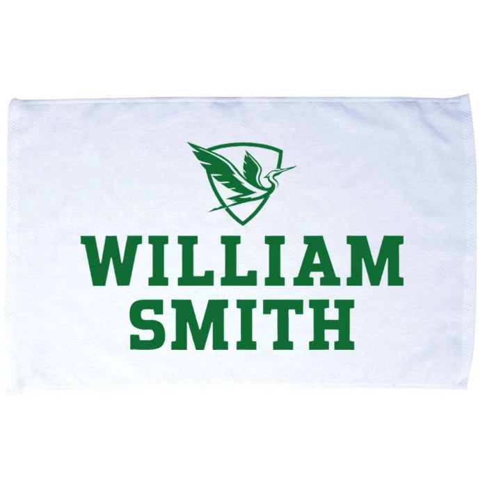 William Smith College Herons Shield Logo Hwsc Microfiber Hand Towel