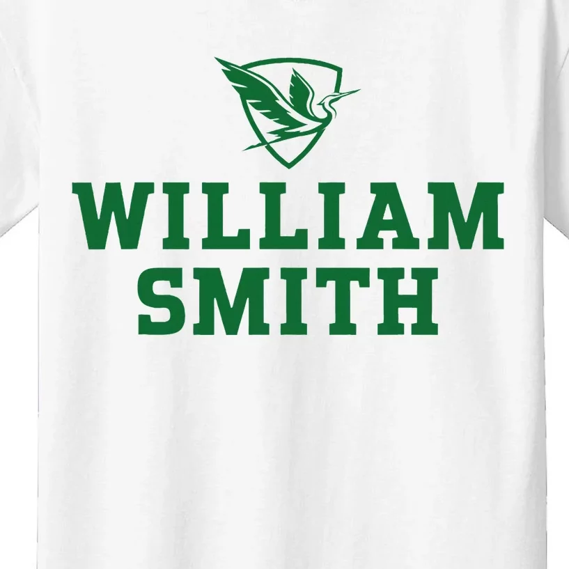 William Smith College Herons Shield Logo Hwsc Kids T-Shirt