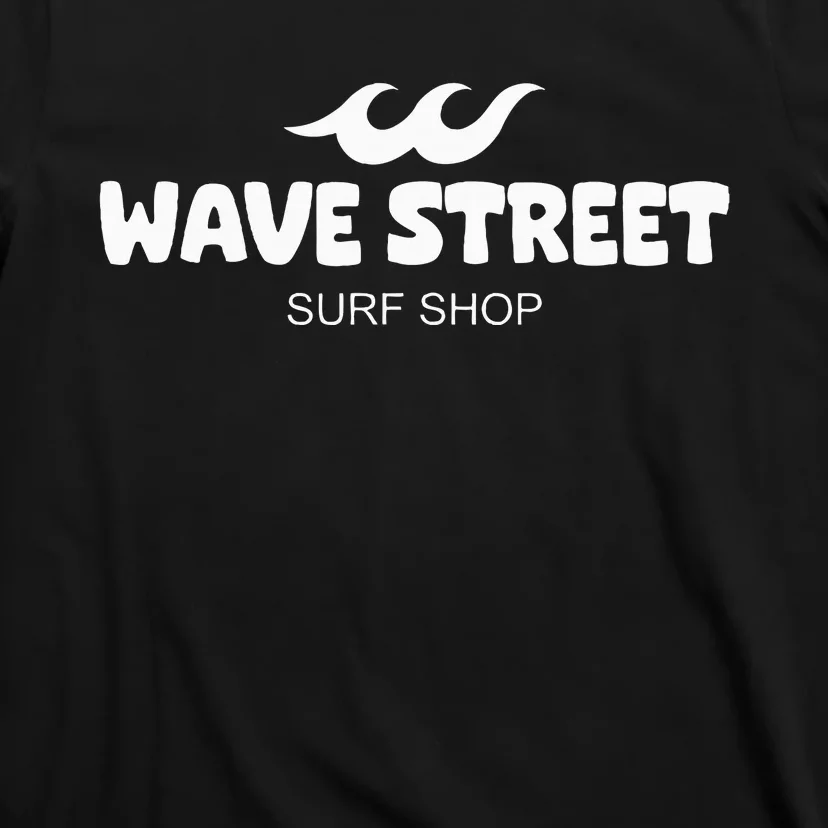 Wave Street Classic Waves On The Beach Surf Shop T-Shirt