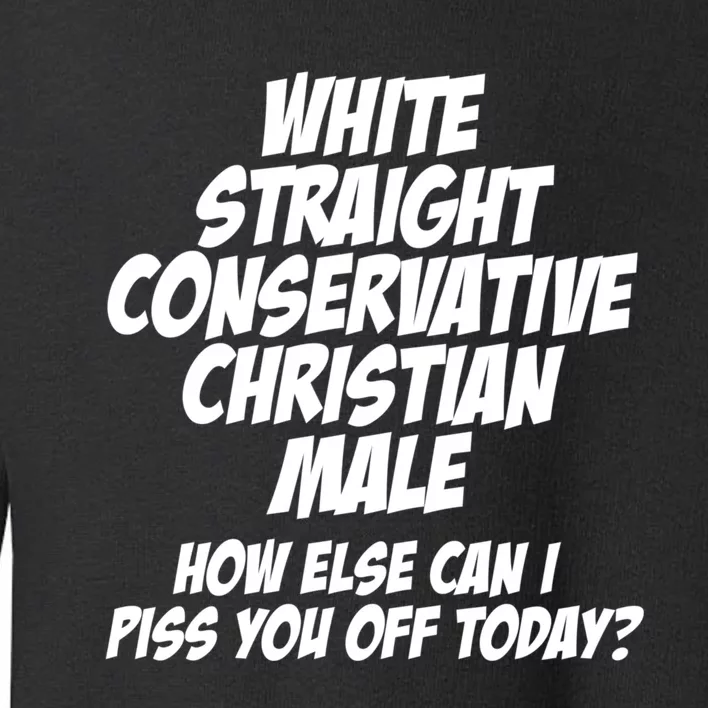 White Straight Conservative Christian Male Toddler Sweatshirt