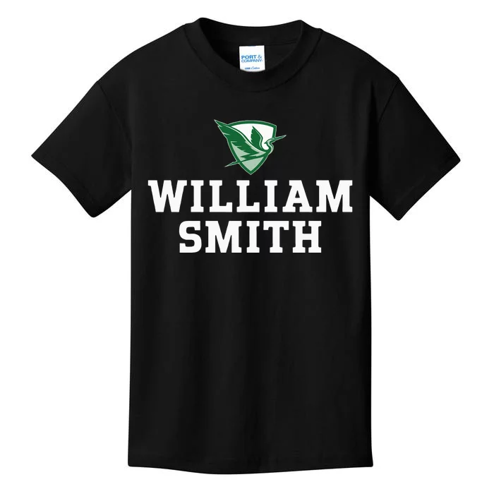 William Smith College Herons Shield HWSC Kids T-Shirt