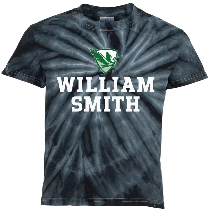 William Smith College Herons Shield HWSC Kids Tie-Dye T-Shirt