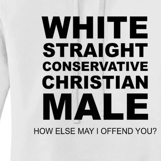 White Straight Conservative Christian Male Women's Pullover Hoodie