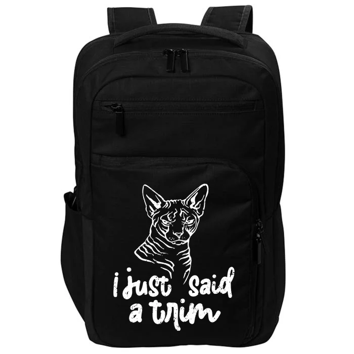 Womens Sphynx Cat Mom Dad Hairless Owner Sphynx Cat VNeck Impact Tech Backpack