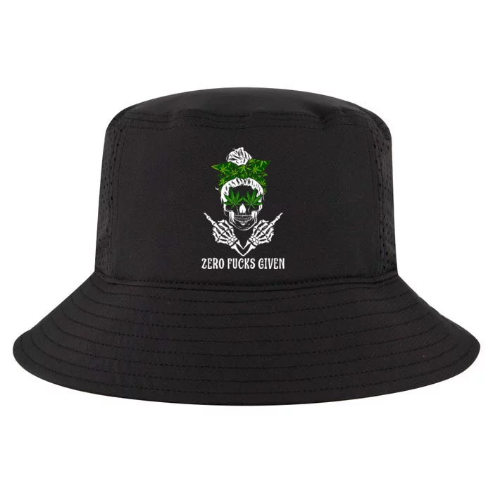 Weed Skull Cannabis Marijuana 420 Thc Weed Lover Cool Comfort Performance Bucket Hat