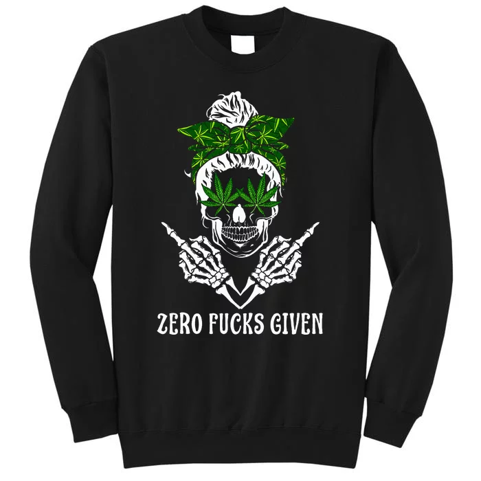 Weed Skull Cannabis Marijuana 420 Thc Weed Lover Sweatshirt