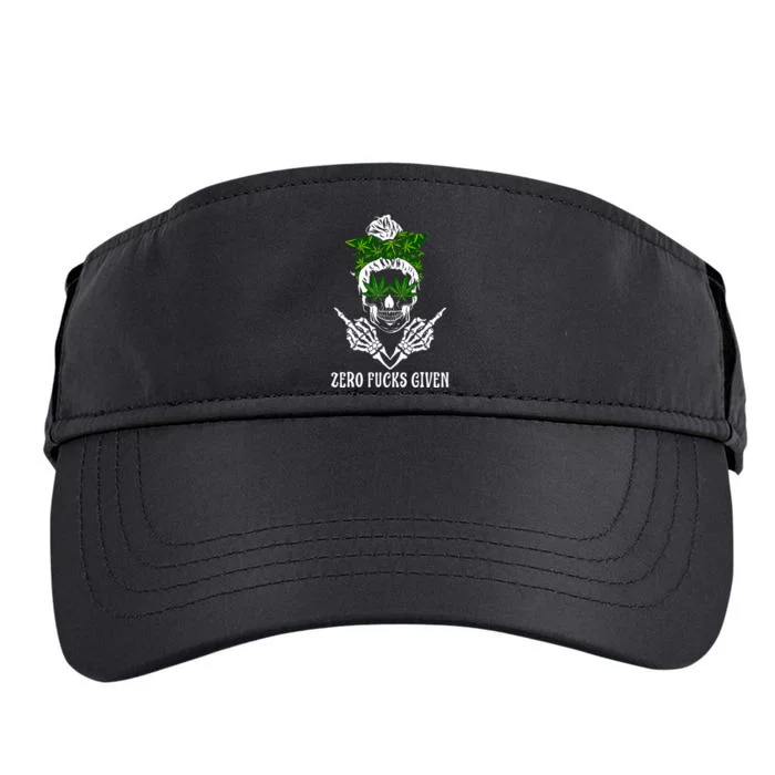 Weed Skull Cannabis Marijuana 420 Thc Weed Lover Adult Drive Performance Visor