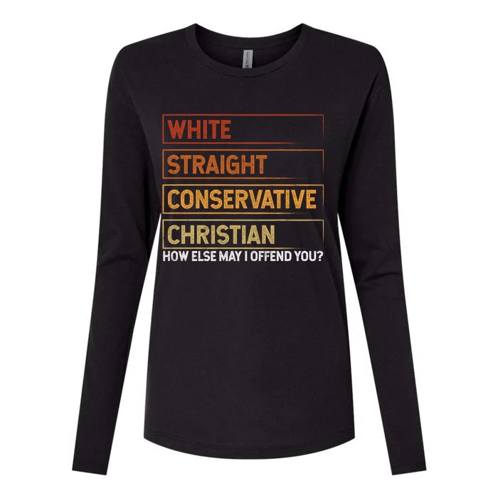 White Straight Conservative Christian Patriotic Christianity Womens Cotton Relaxed Long Sleeve T-Shirt