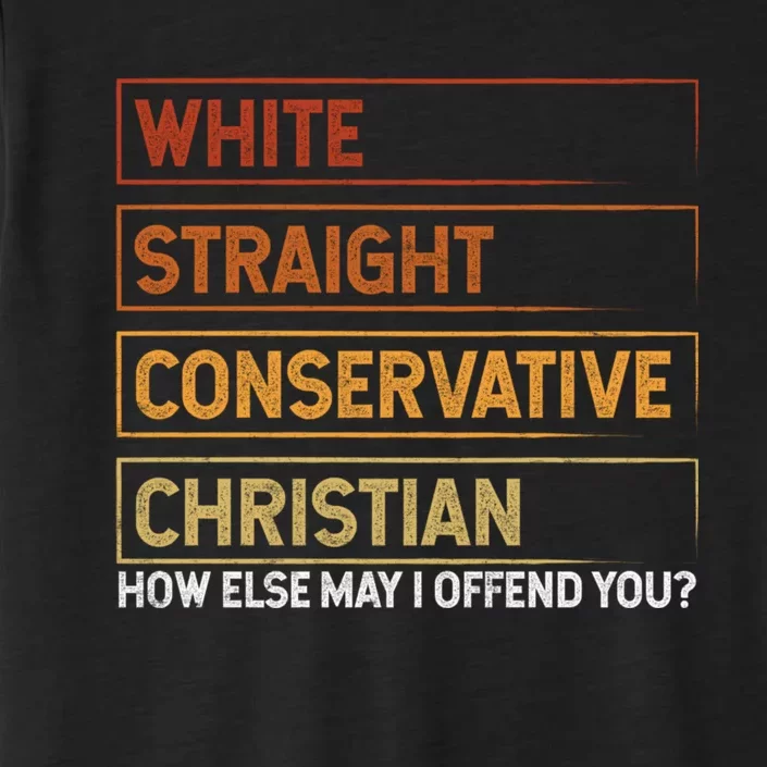 White Straight Conservative Christian Patriotic Christianity ChromaSoft Performance T-Shirt