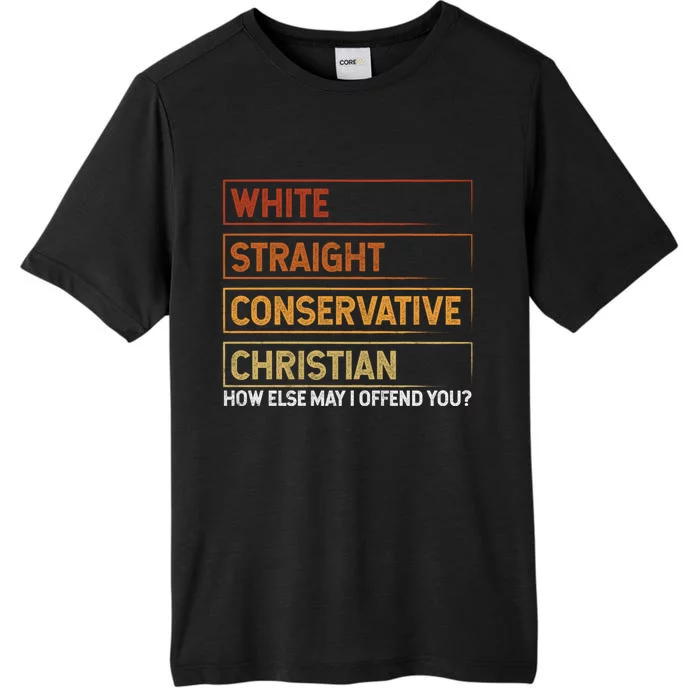 White Straight Conservative Christian Patriotic Christianity ChromaSoft Performance T-Shirt