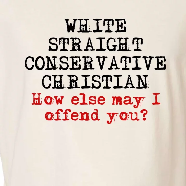 White Straight Conservative Christian Offensive Christian Garment-Dyed Women's Muscle Tee