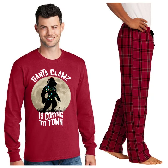 Werewolf Santa Claus Christmas Horror Evil Mythical Lycan Cute Gift Long Sleeve Pajama Set