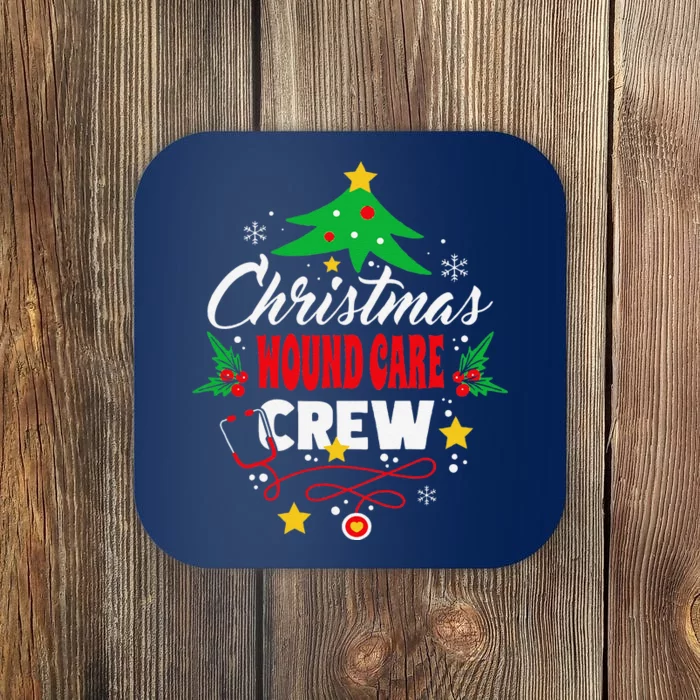 Wounds Specialist Christmas Tree Wound Care Crew Nurse Coaster