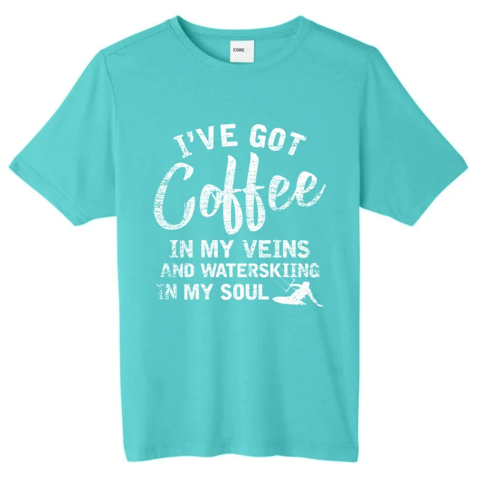 Water Ski Coffee Soul Water Skiing Gift ChromaSoft Performance T-Shirt