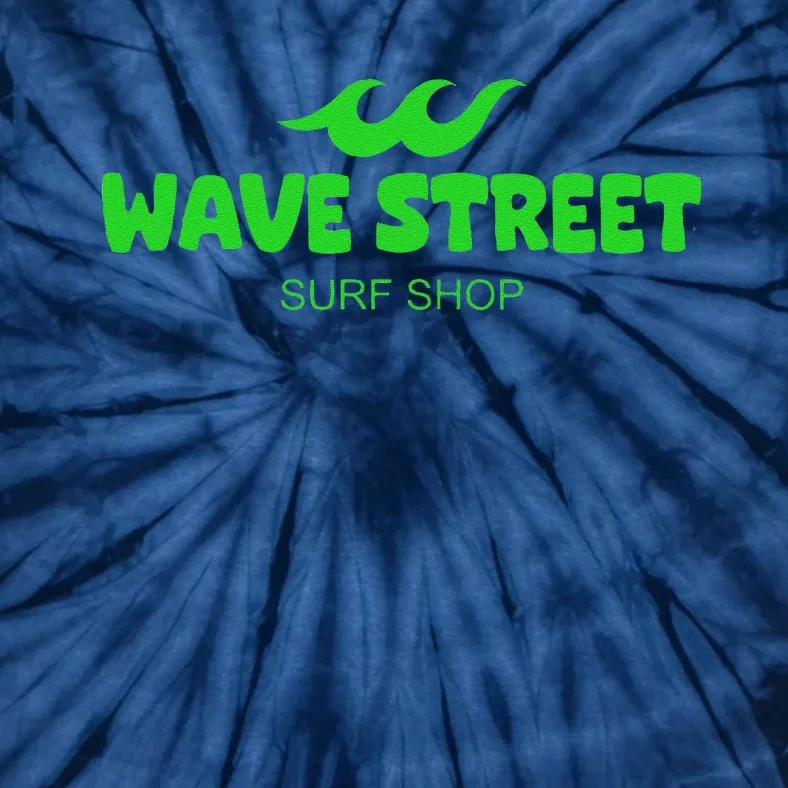 Wave Street Classic Green Waves Beach Surf Shop Graphic Tie-Dye T-Shirt