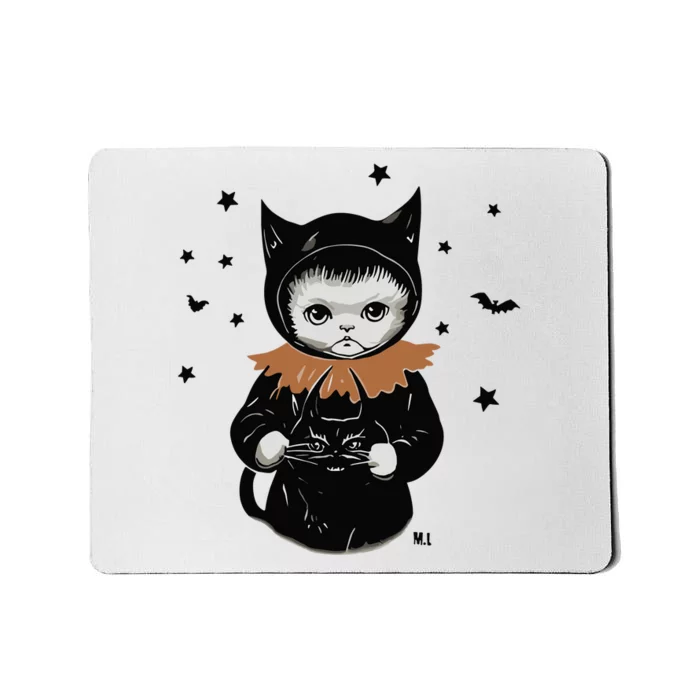 Wearing Spooky Cat Mousepad