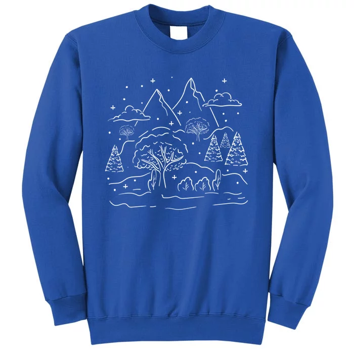 Winter Scene Cozy Winter Season Tea Snow Gift Sweatshirt