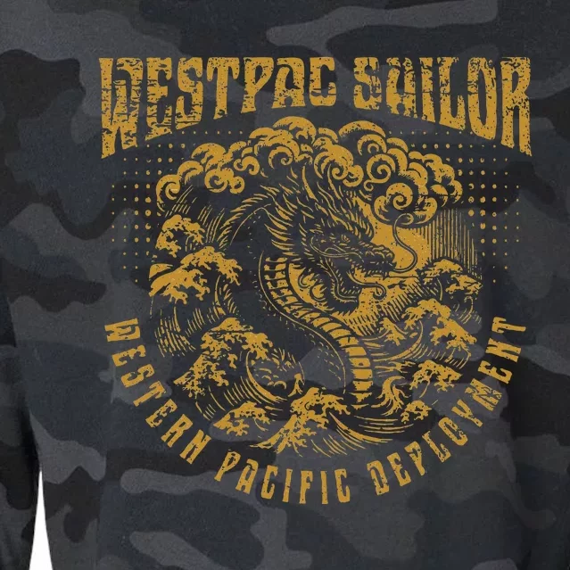 Westpac Sailor Dragon For Western Pacific Deployment Cropped Pullover Crew