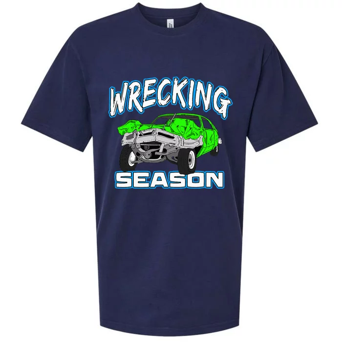 Wrecking Season Demolition Derby Sueded Cloud Jersey T-Shirt