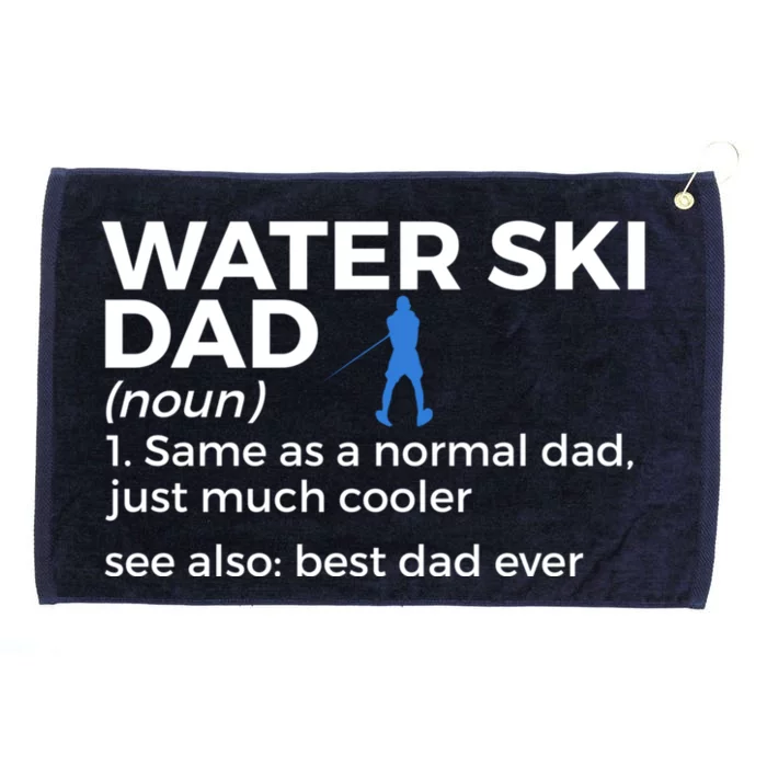 Water Ski Dad Definition Best Dad Ever Funny Waterskiing Great Gift Grommeted Golf Towel