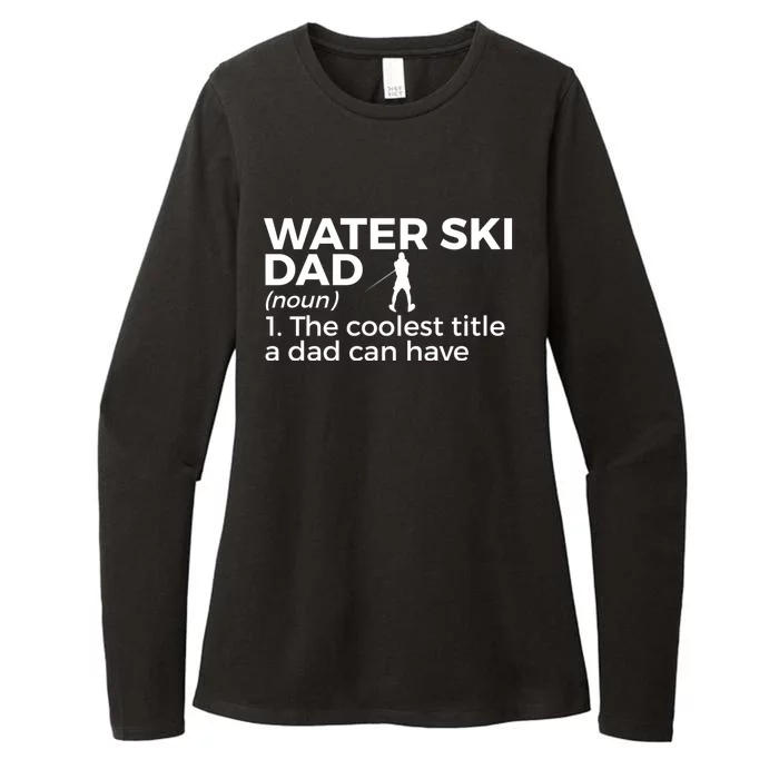 Water Ski Dad Definition Funny Waterskiing Gift Womens CVC Long Sleeve Shirt