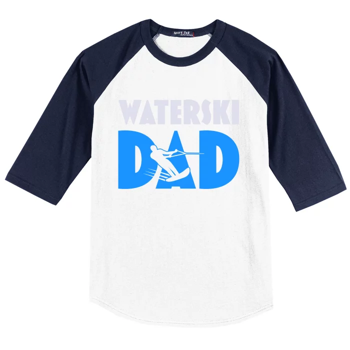 Water Skiing Dad Waterskiing Water Skiing Fathers Day Great Gift Baseball Sleeve Shirt