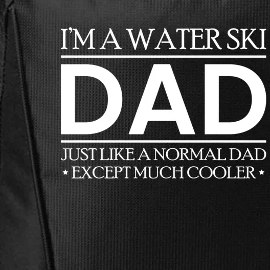 Water Ski Dad Skiing Waterski Waterskiing Waves Boat Holiday Gift City Backpack