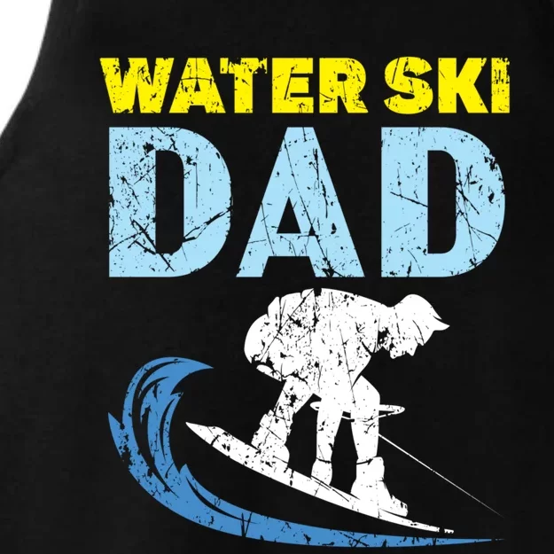 Water Ski Dad Water Skiing Best Daddy Ever Fathers Day Gift Ladies Tri-Blend Wicking Tank