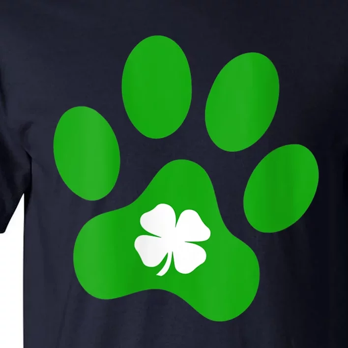 Womens Shamrock Dog St. Patrick's Day Tall T-Shirt