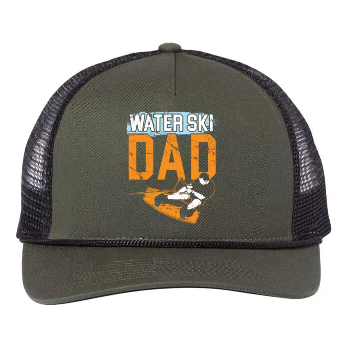 Water Ski Dad Water Skiing Best Daddy Ever Fathers Day Gift Retro Rope Trucker Hat Cap