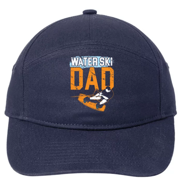 Water Ski Dad Water Skiing Best Daddy Ever Fathers Day Gift 7-Panel Snapback Hat