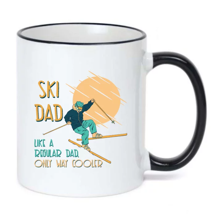 Winter Sports Dad Snowboarder Funny Husband Gift Black Color Changing Mug